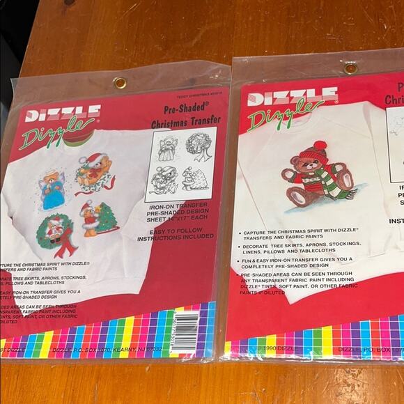 VINTAGE Dizzle Christmas Iron-On Transfers Bundle NWT - Picture 1 of 3